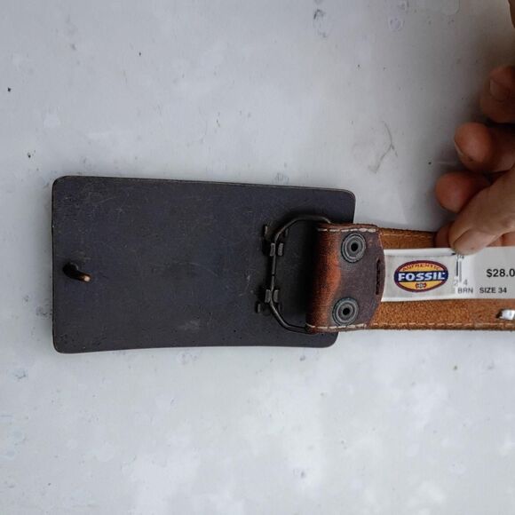 Fossil Men's Brown Belt - Picture 3 of 7